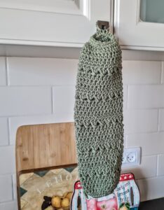 crochet plastic bag holder