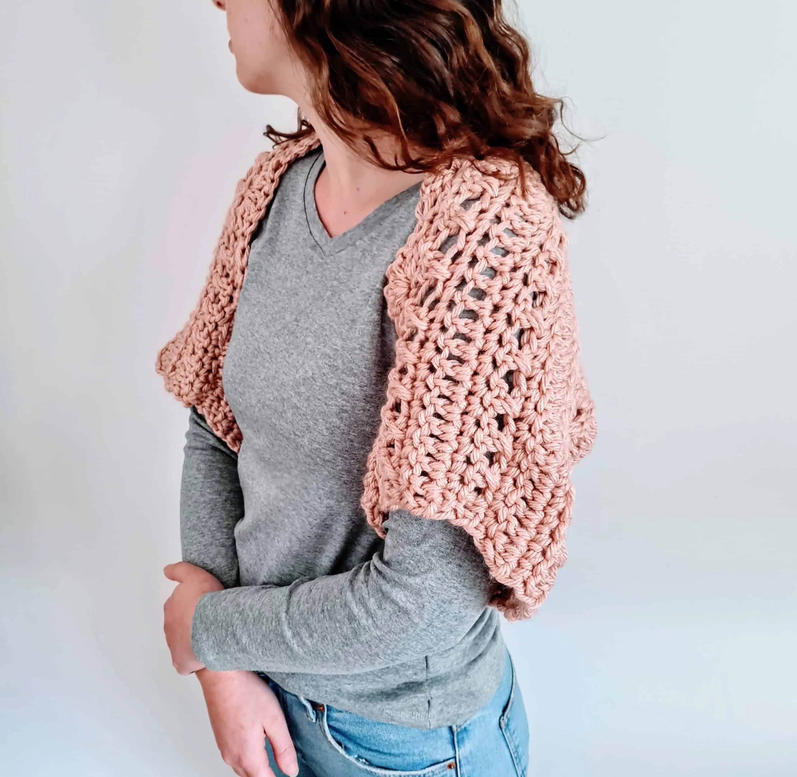 crochet shrug