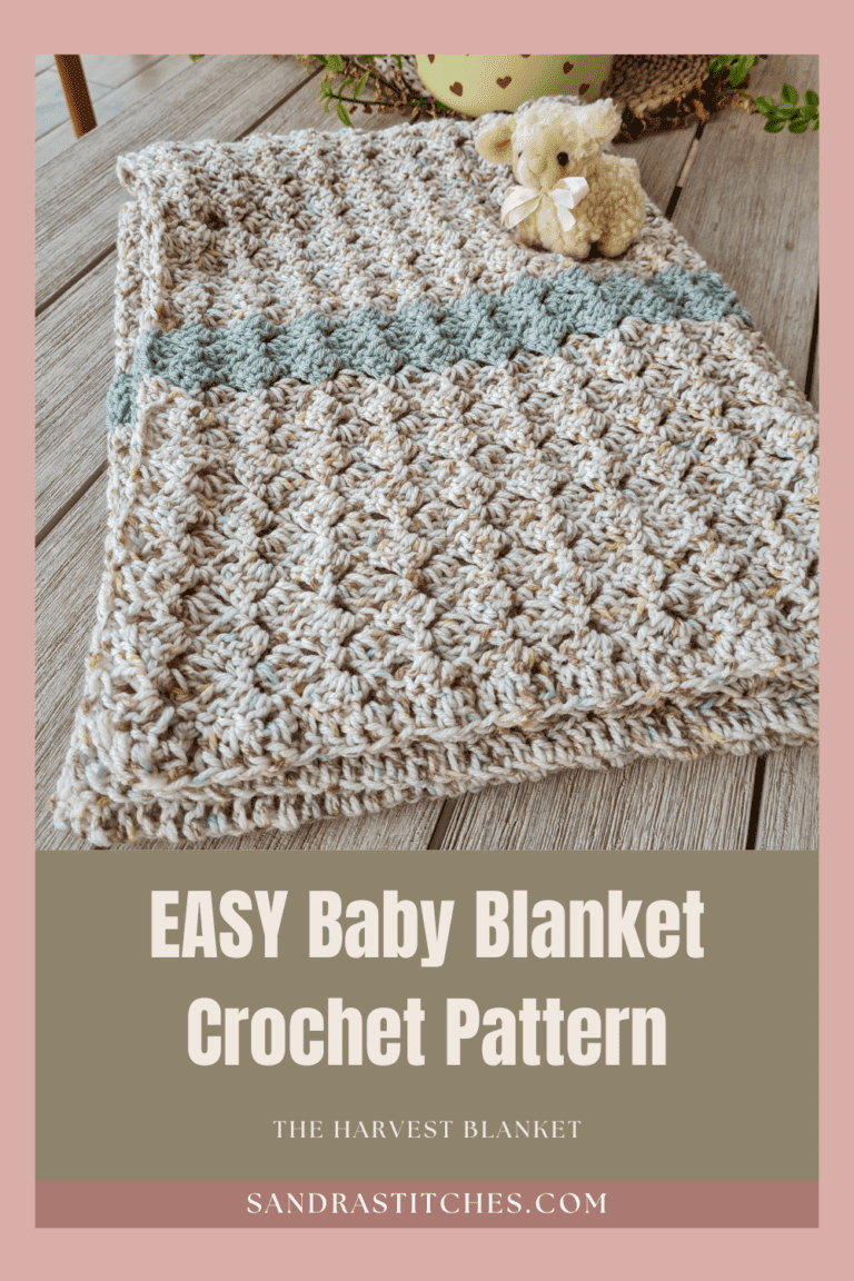 Crochet Baby Blanket Pattern: The Harvest Baby Blanket - Sandra Stitches