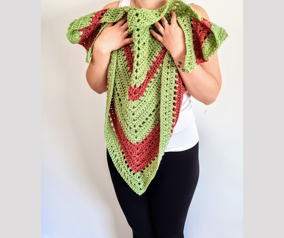 free triangle shawl crochet pattern