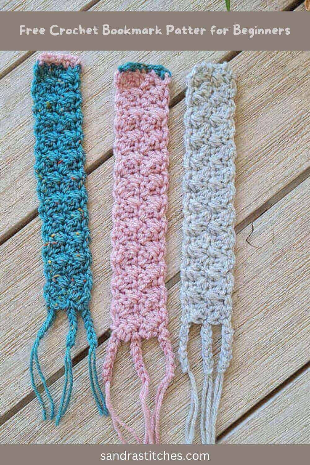 Crochet Bookmark Pattern for beginners - Sandra Stitches