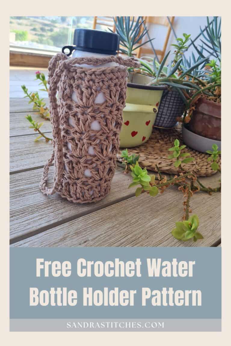 Crochet Water Bottle Caddy 