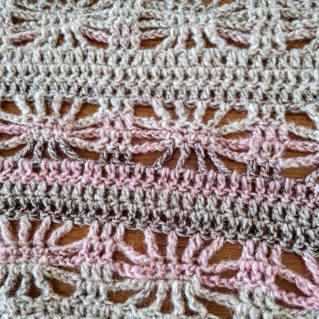 crochet light weight shawl