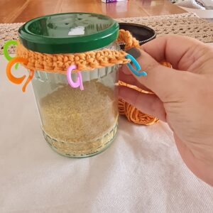 crochet jar cozy pattern