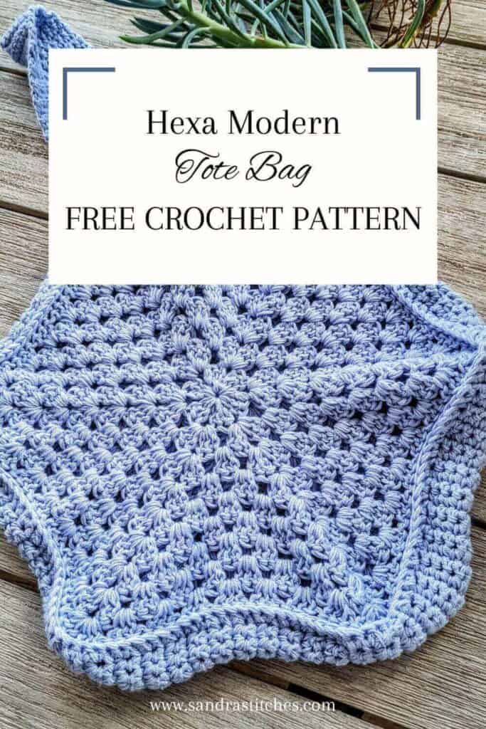 Crochet Hexagon Tote Bag Free Crochet Pattern - Winding Road Crochet