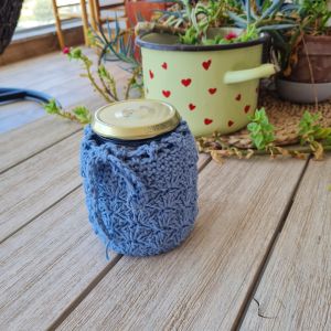 crochet mason jar cover