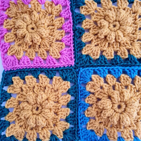 crochet flower granny square