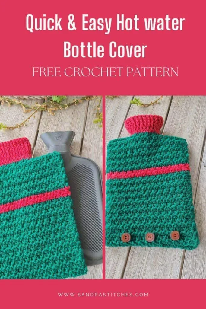 free crochet hot water bottle pattern
