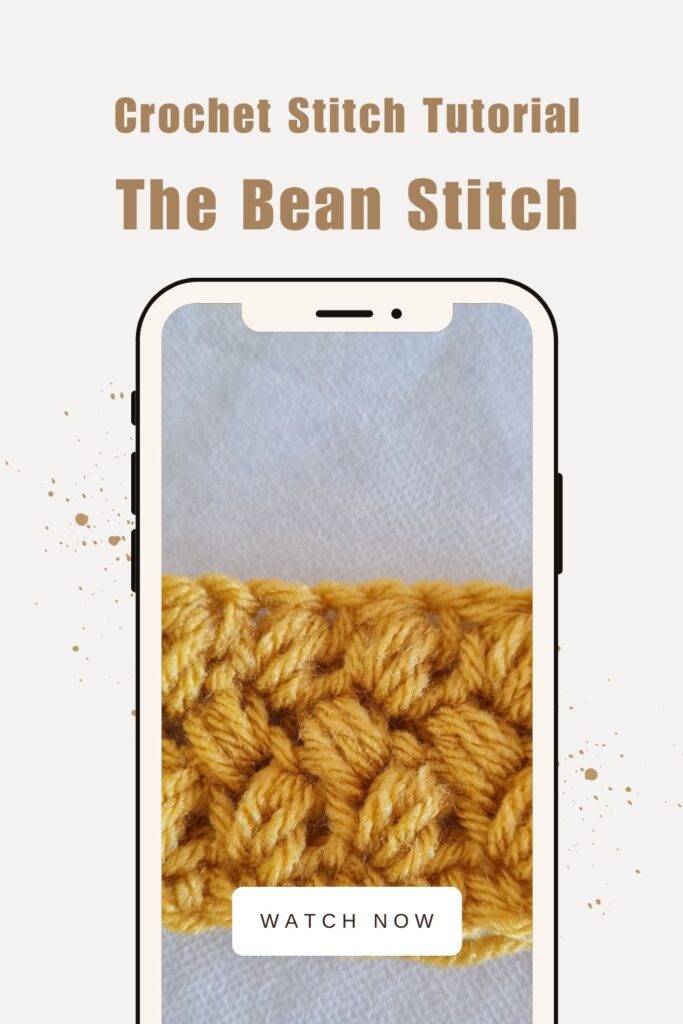 crochet Bean Stitch Tutorial