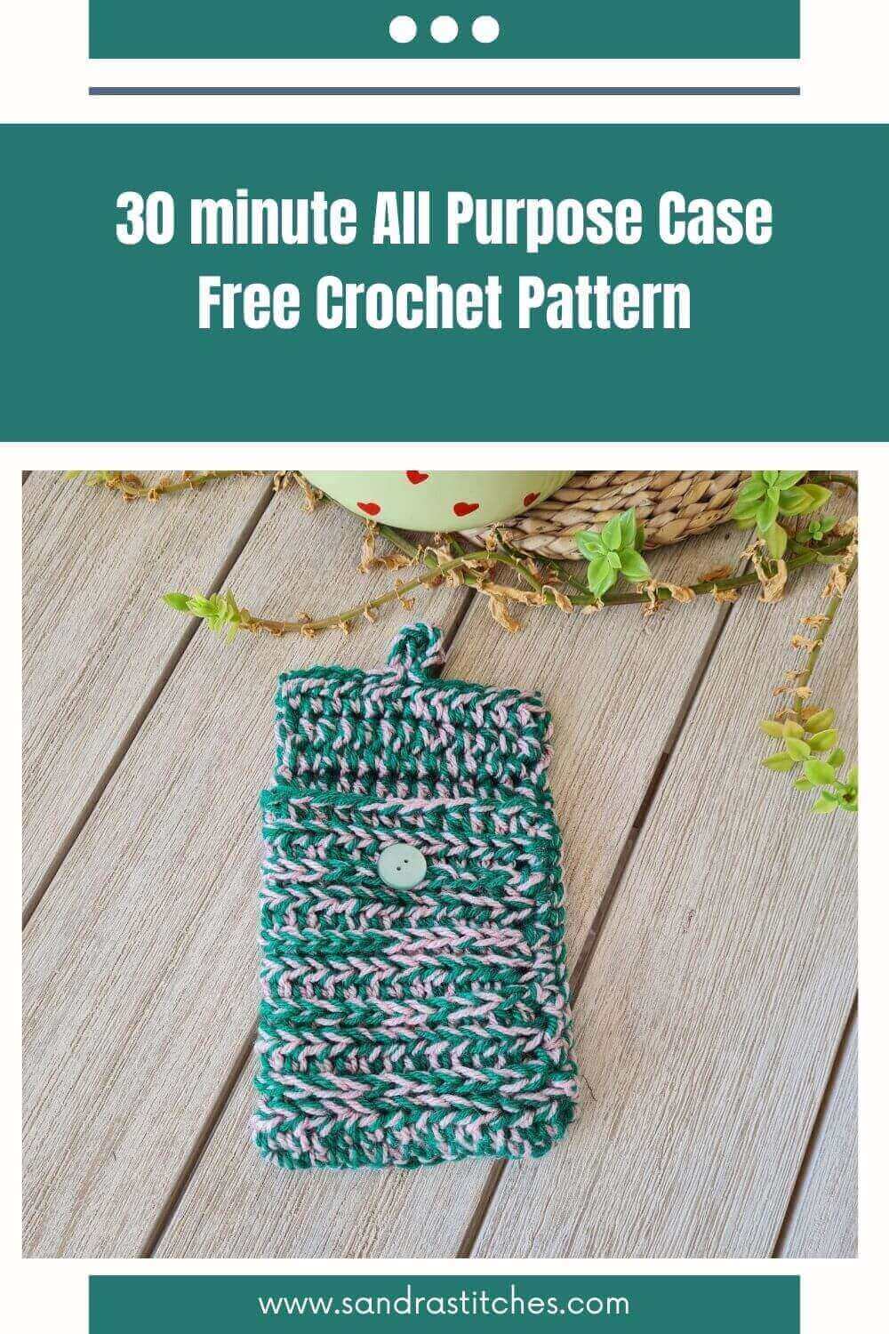 30minute All Purpose Crochet Case Pattern Sandra Stitches