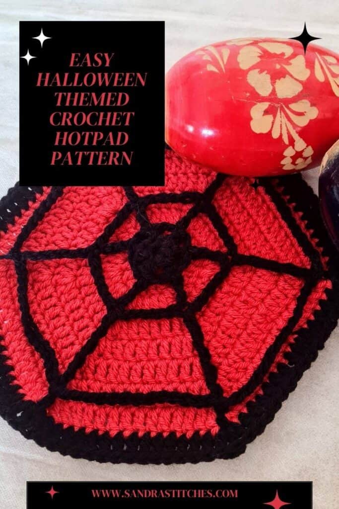 crochet halloween hotpad pattern