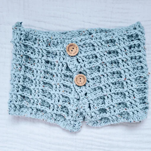 crochet waffle stitch cowl pattern