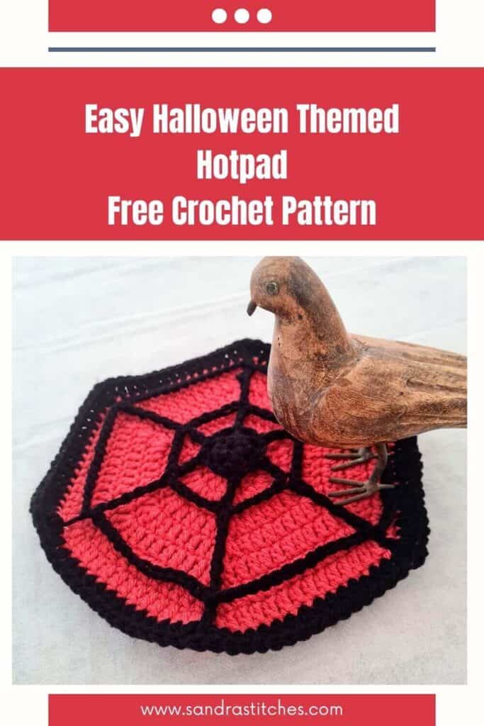 halloween crochet hotpad