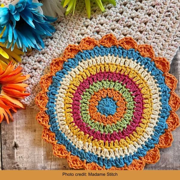 potholder crochet free pattern