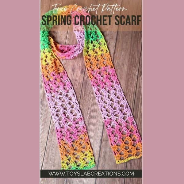 spring scarf free crochet pattern