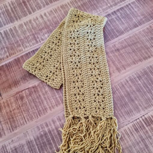 simple honey scarf crochet pattern