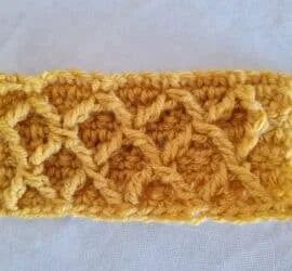 diamond crochet stitch tutorial