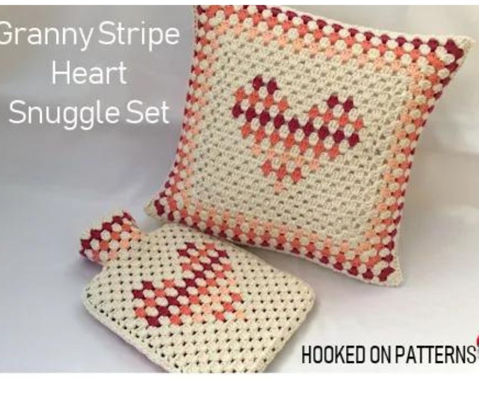 Granny-Stripe-Heart-Snuggle-Set-Crochet-Pattern
