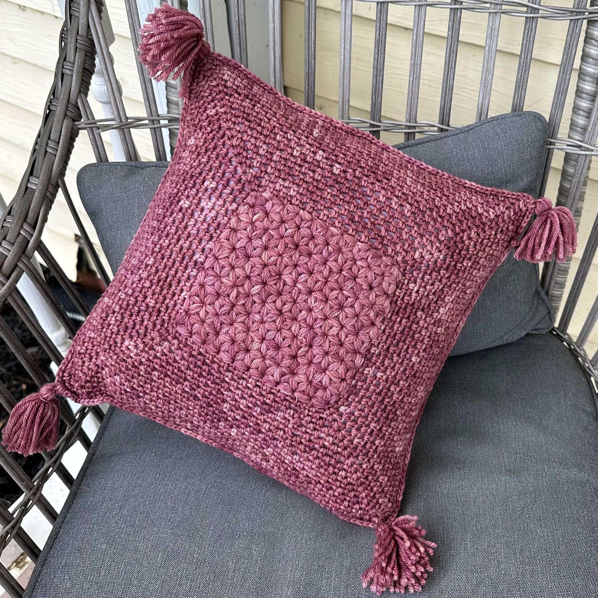 Jasmine Stitch pillow cover