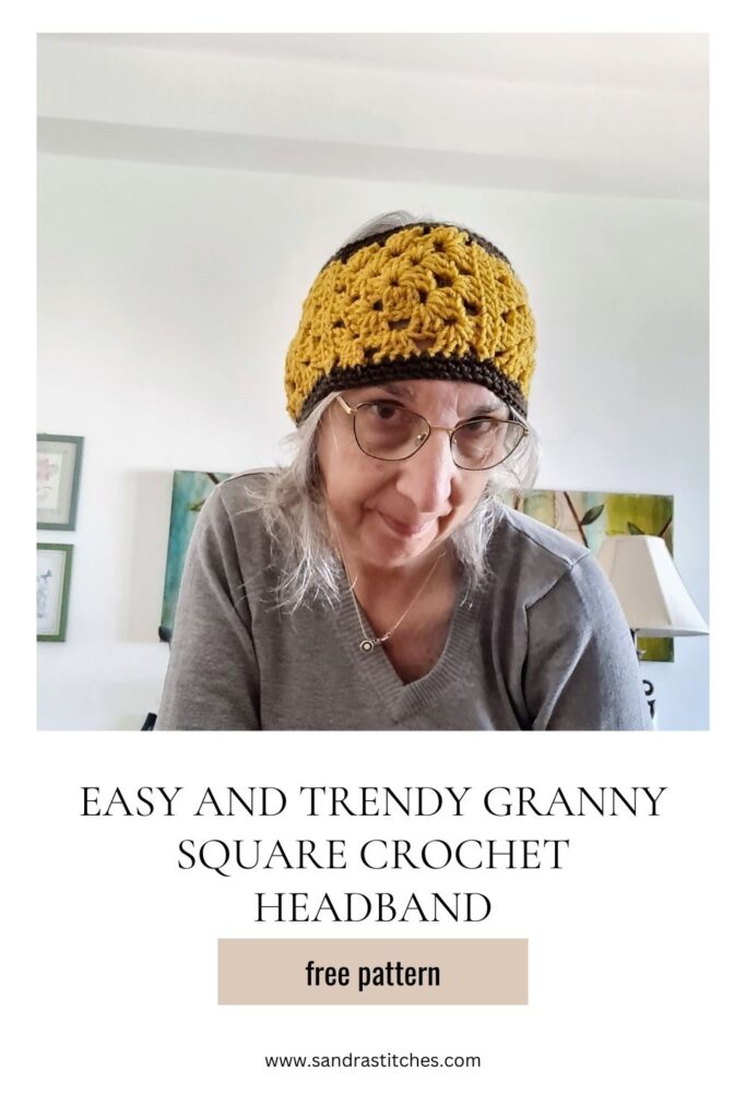 free ear warmer granny square patte