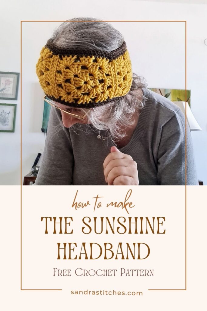 sunshine crochet headband pattern