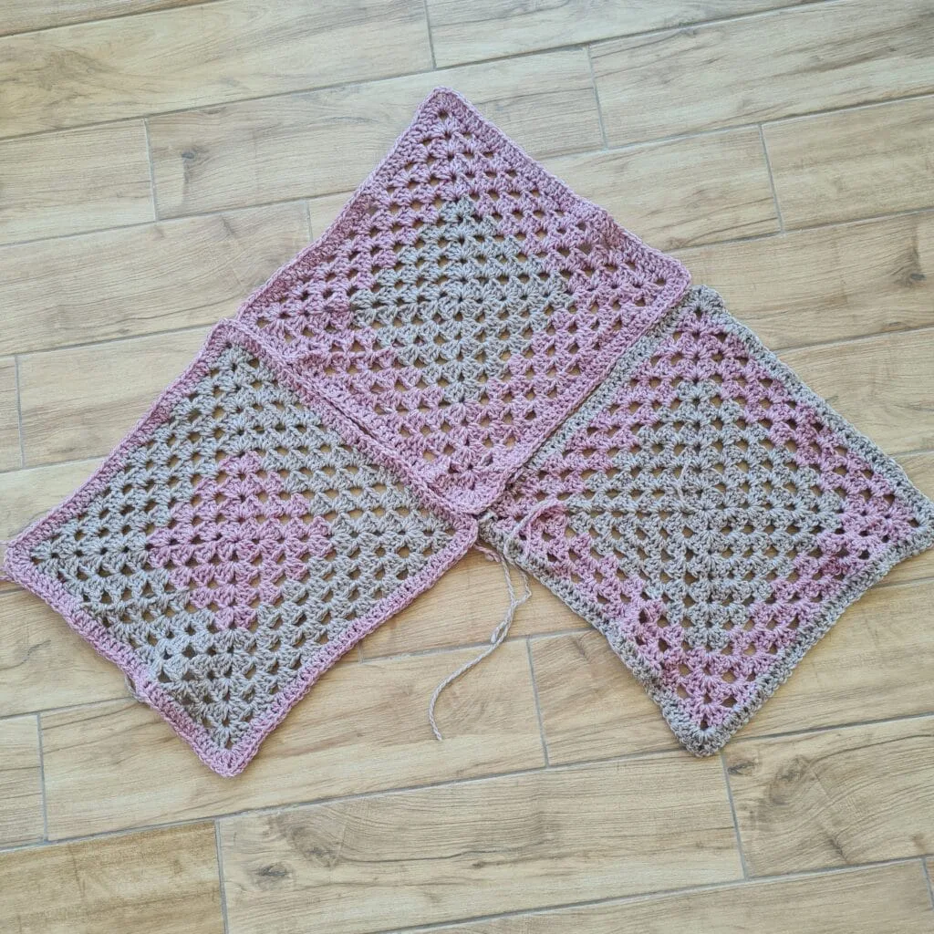 rustic rose granny poncho