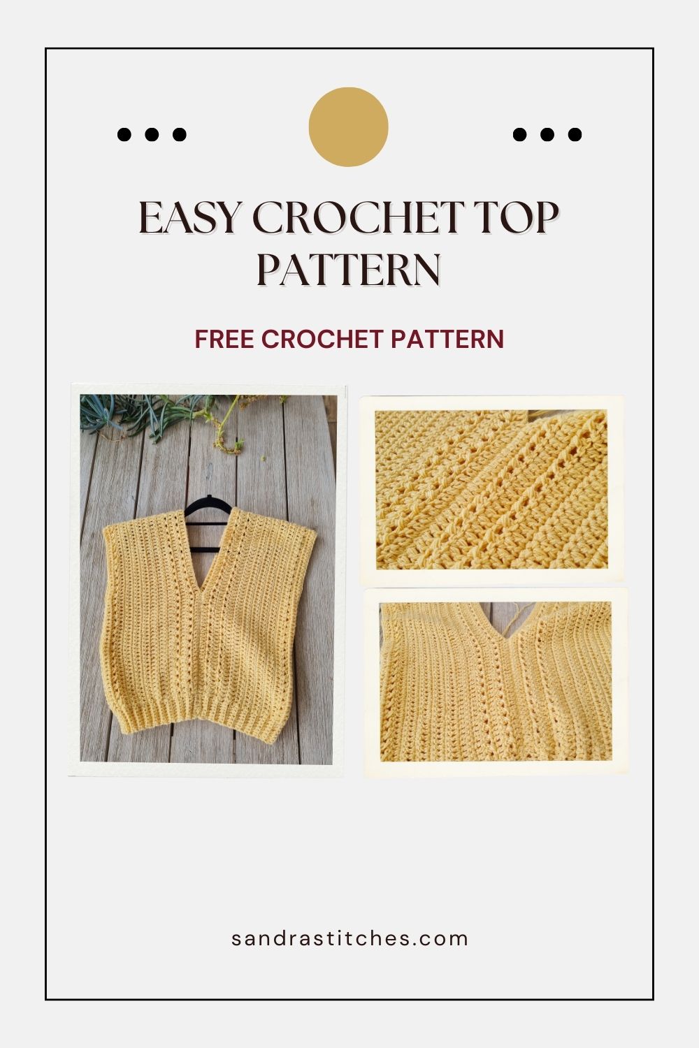 easy crochet top free pattern