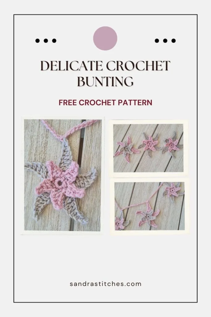 delicate crochet bunting pattern