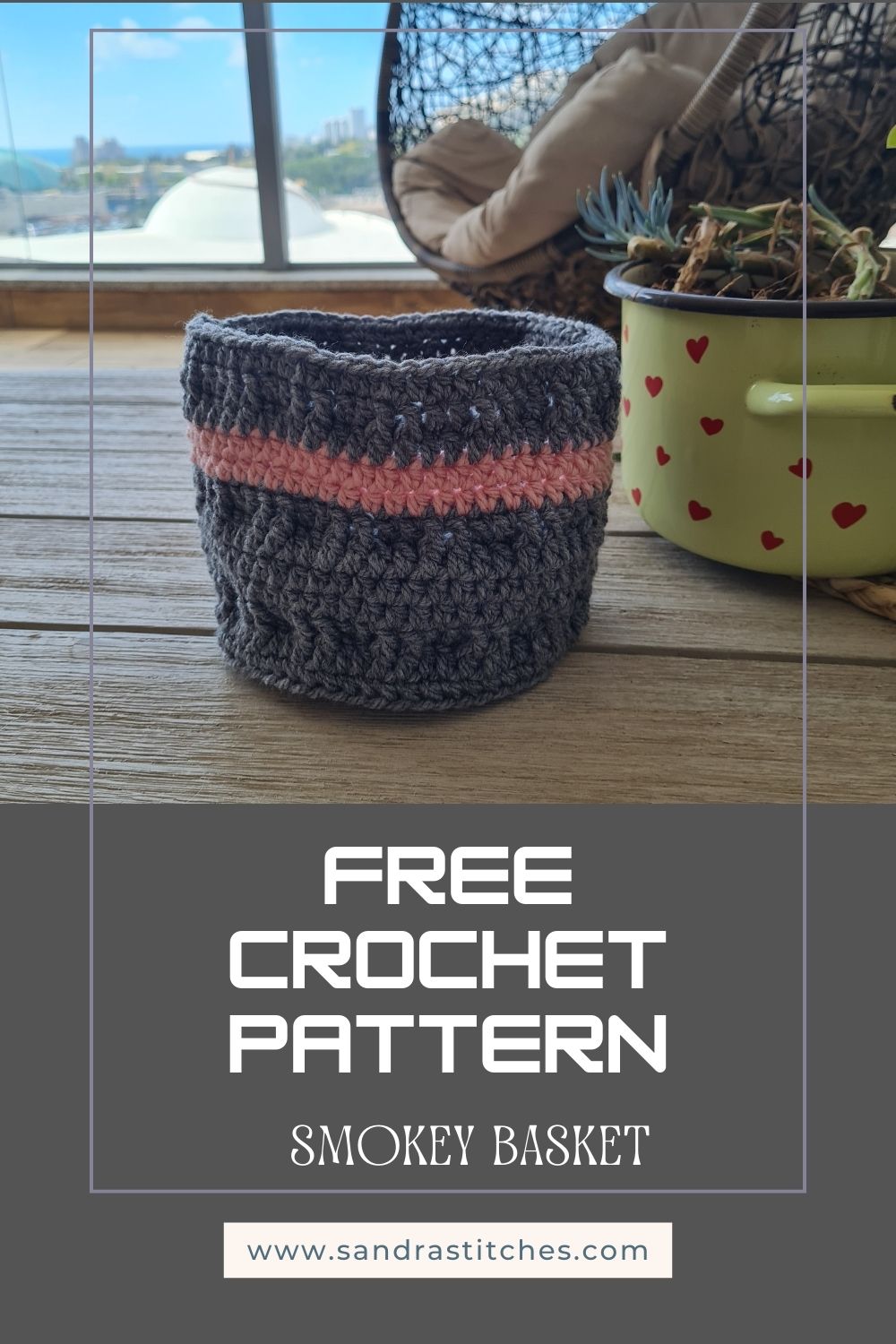 basket free crochet pattern