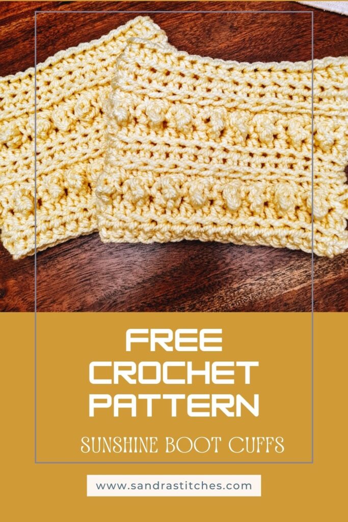 crochet free pattern - boot cuffs
