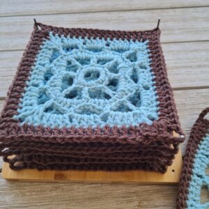 wet blocking crochet 1