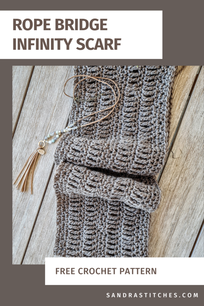 rope bride crochet infinity scarf free pattern