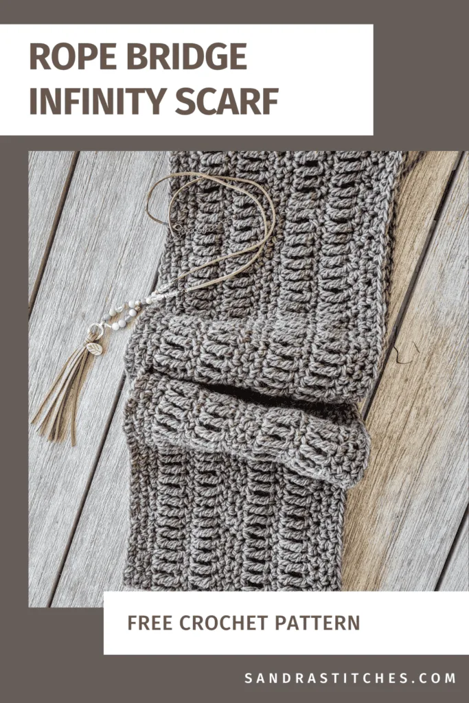 rope bride crochet infinity scarf free pattern