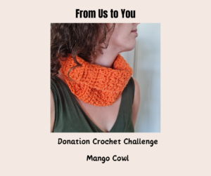 From Us to You a crochet donation challenge- here we have a cowl pattern