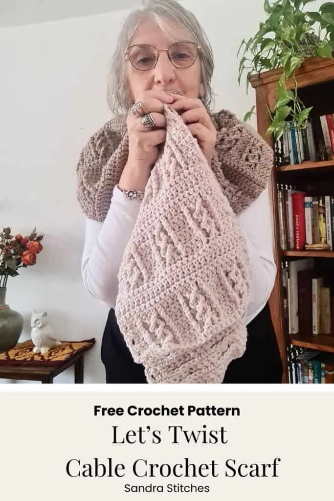 cable scarf crochet free pattern (1)
