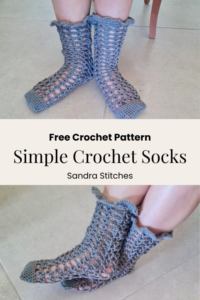 crochet socks free pattern - green peace