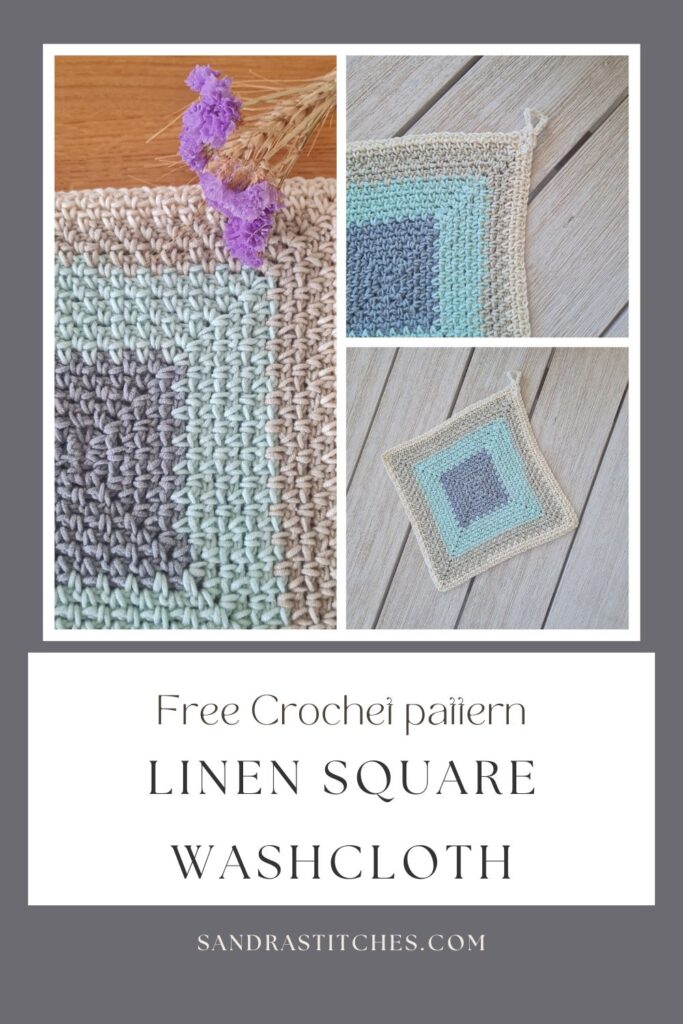 linen square washcloth free pattern 1