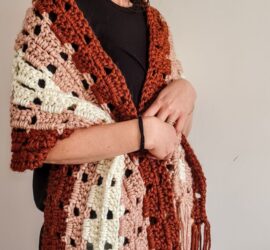 Crochet Wrap- Berries and Cream free pattern
