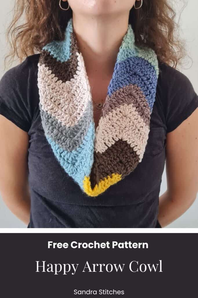 Skinny Cowl crochet free pattern
