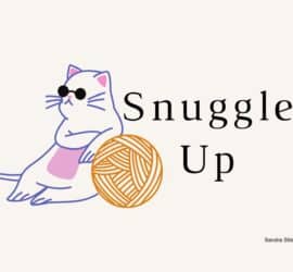 crochet greeting cards -snuggle up