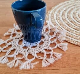 post photo- charts crochet coaster free pattern
