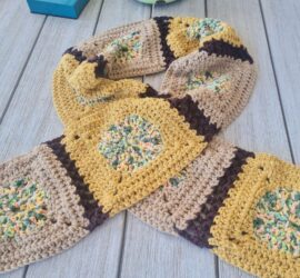 post photo- charts (600X600) - circle to square free scarf crochet pattern