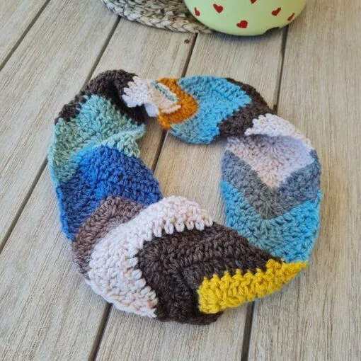 skinny cowl crochet free pattern happy arrow