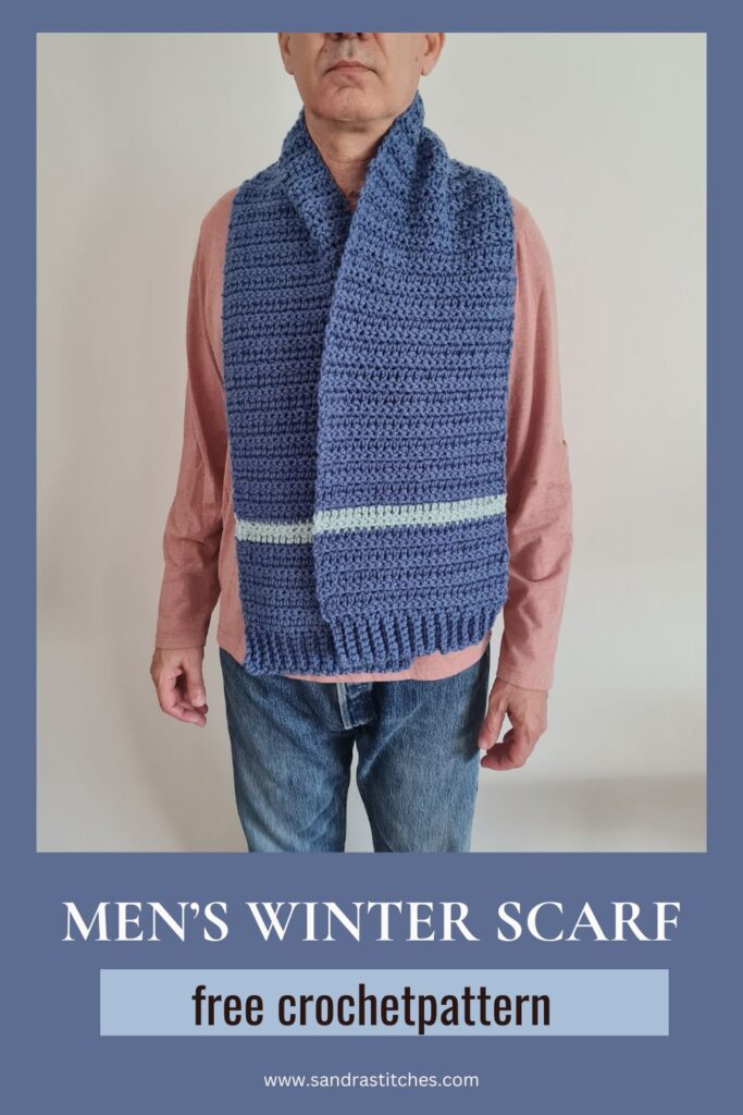 winter mens crochet scarf free pattern 1