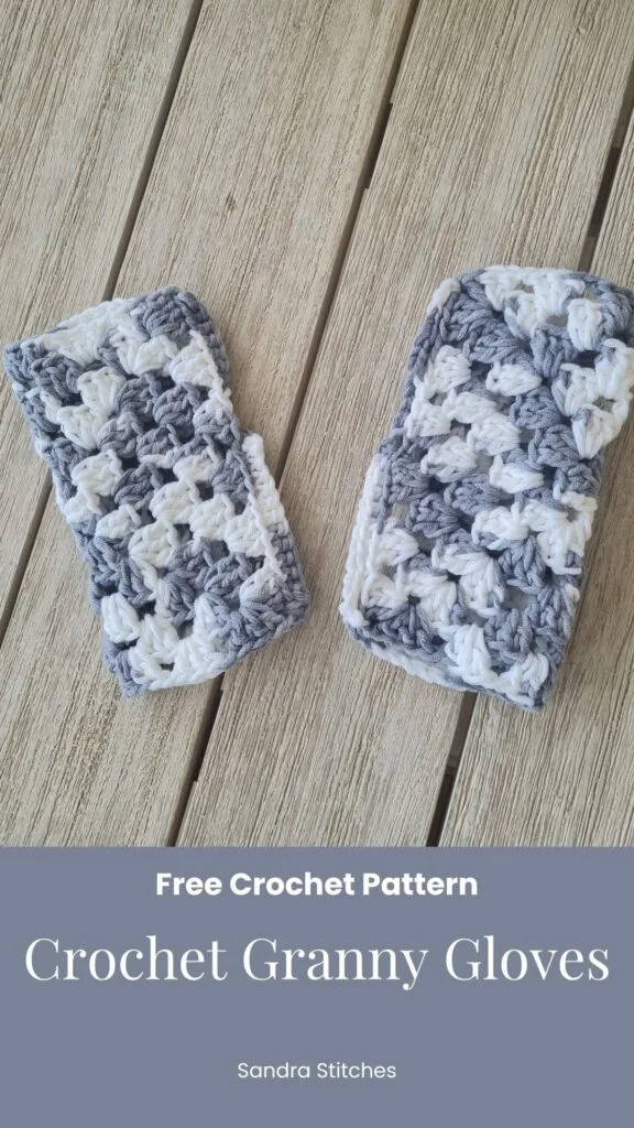 Salt and Pepper crochet gloves and set (2)