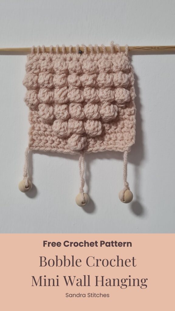 bobble crochet wall hanging free pattern (1)
