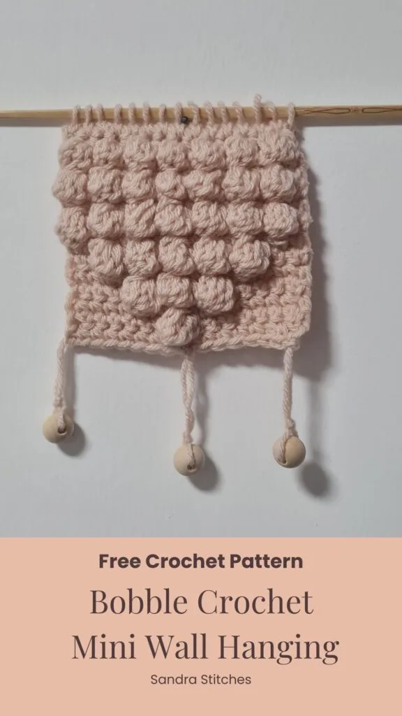 bobble crochet wall hanging free pattern (1)
