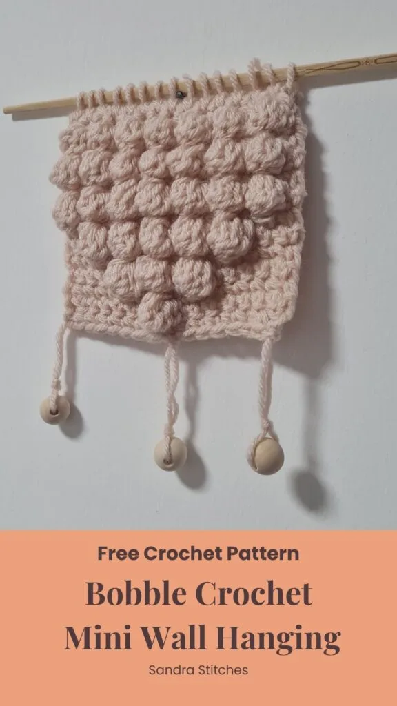 bobble crochet wall hanging free pattern (2)