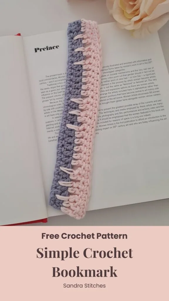 simple crochet bookmark free pattern