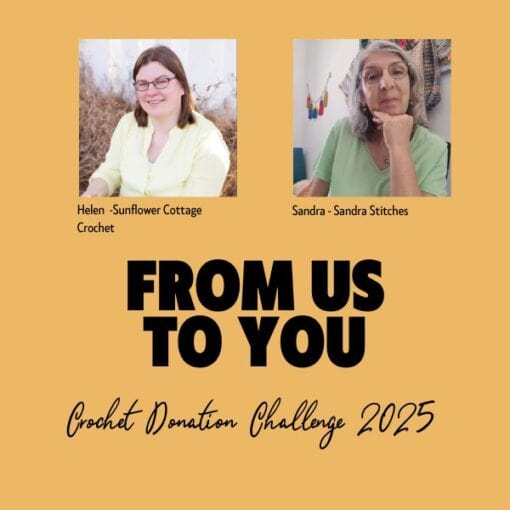 From Us To You crochet donation challenge main post